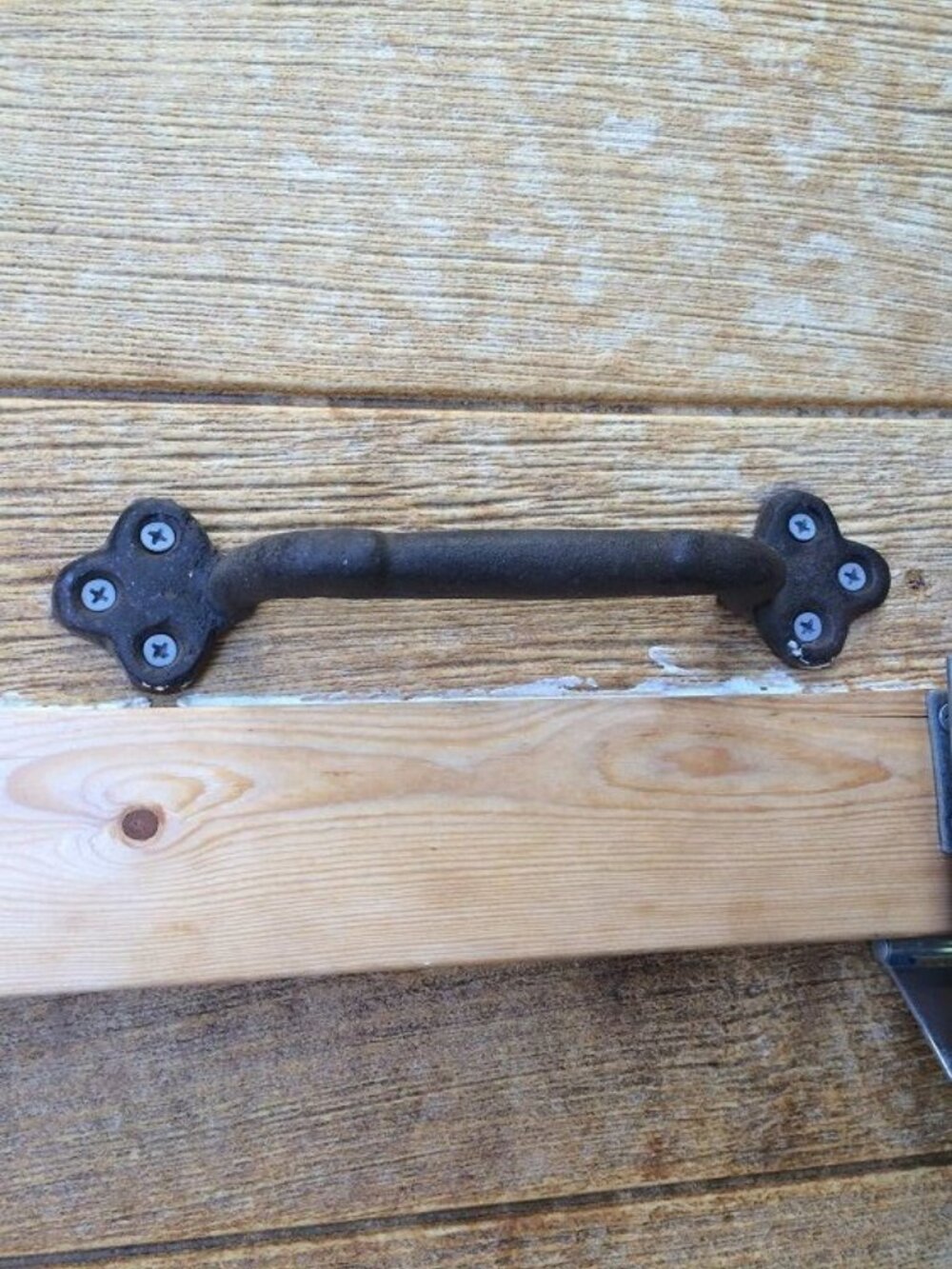 Oner (1) Large 9" long Cast Iron Gate Pull Handle Set of One (1) 05122